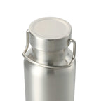 Thor Copper Insulated Water Bottle, 22 oz Laser Engraving - Silver - Left Angle