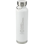 Thor Copper Insulated Water Bottle, 22 oz Laser Engraving - White - Front