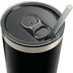 Thor Stainless Tumbler with Straw, 16 oz - Black - Photo 2