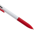 Three Color Ink Pen with Stylus in Recycled ABS - Red - Detail 2