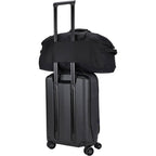 Thule Lumion Duffel Bag in Recycled Polyester, 40L Embroidery - Black - Left Angle Back 2