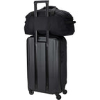 Thule Lumion Duffel Bag in Recycled Polyester, 40L Embroidery - Black - Left Angle Back