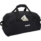 Thule Lumion Duffel Bag in Recycled Polyester, 40L Embroidery - Black - Right Angle Detail 2