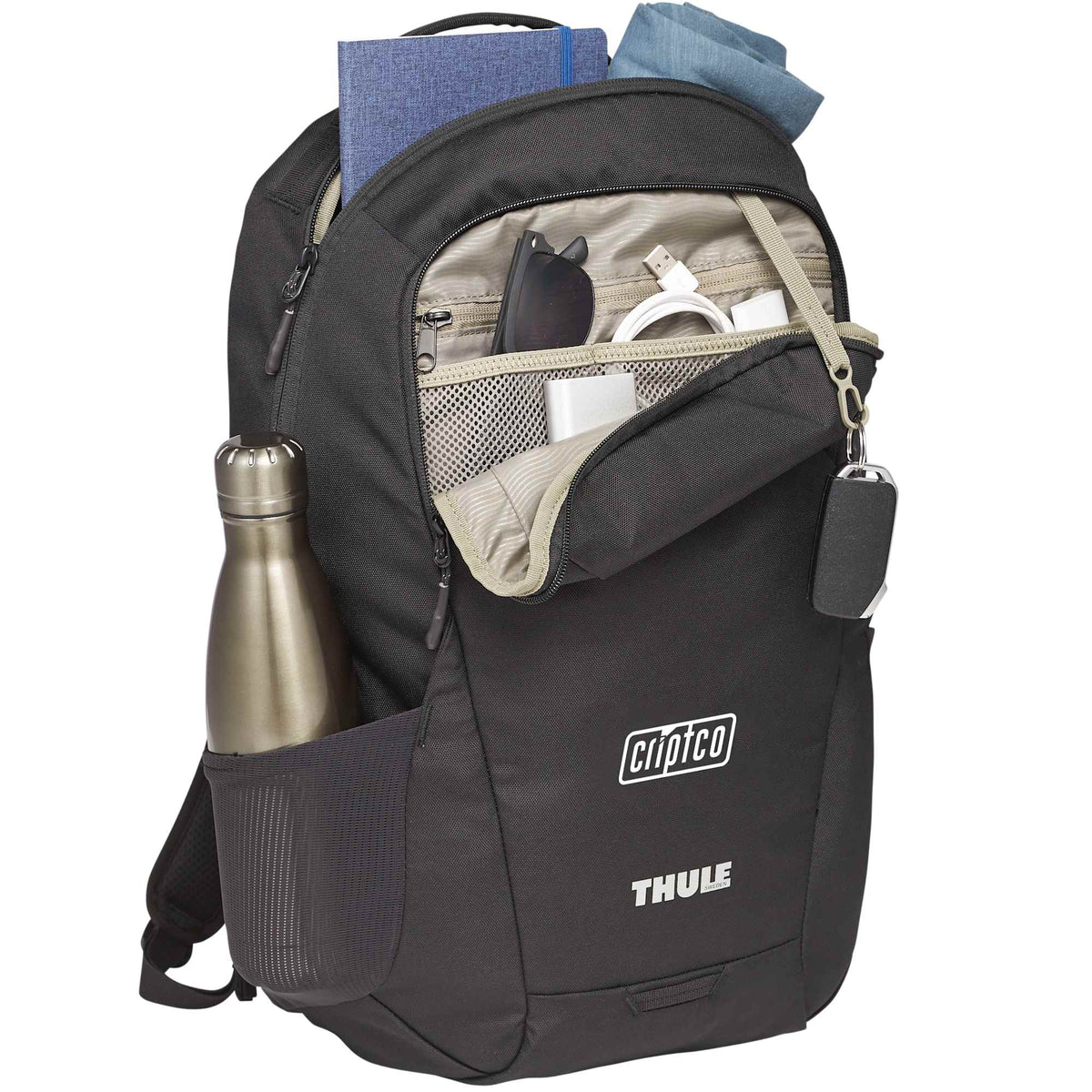 Thule Lumion Recycled Laptop Backpack, 21L Transfer - Black - Right Angle 3