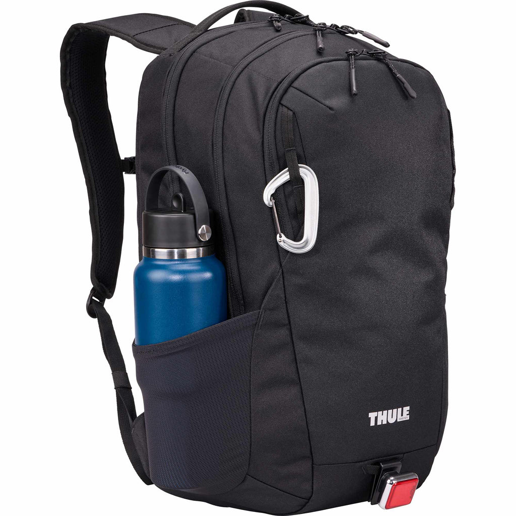 Thule Lumion Recycled Laptop Backpack, 28L Transfer - Black - Right Angle Propped