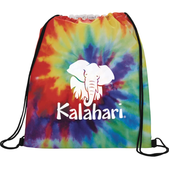Tie Dye Pattern Drawstring Bag