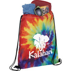 Tie Dye Pattern Drawstring Bag - Multi-Colored - Photo 2