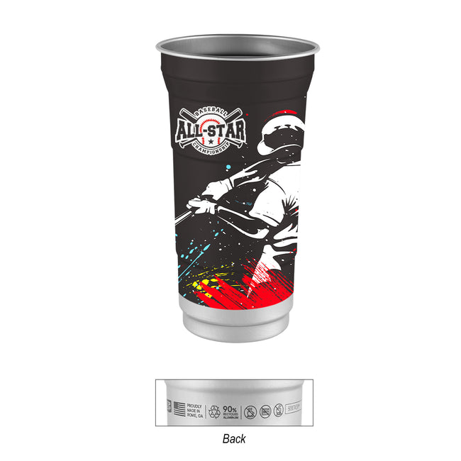 Top Cup Aluminum Cup in Full Color, 12 oz