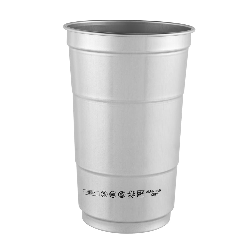 Top Cup Aluminum Cup in Full Color, 24 oz - Back