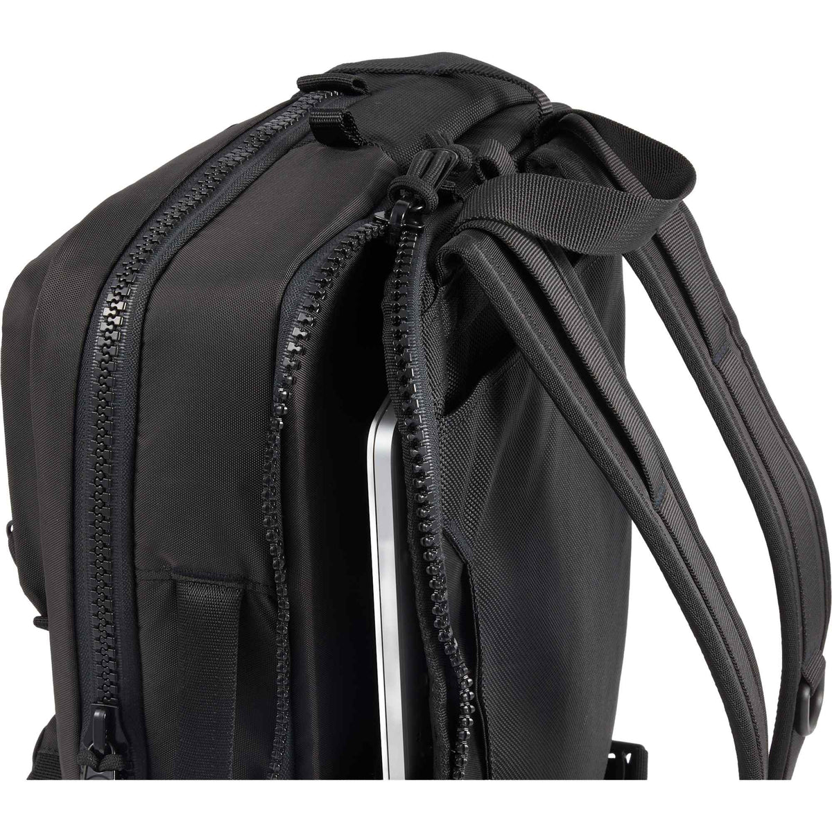 Topo Designs Global Briefcase with Backpack Straps Embroidery - Black - Detail 3