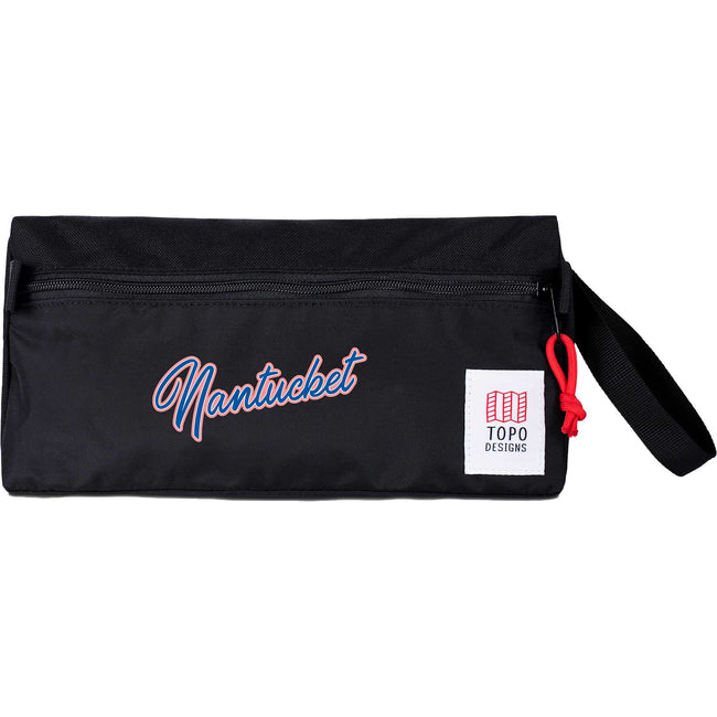 Topo Designs Triangle Dopp Kit in Recycled Nylon, 3 L Embroidery