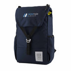 Topo Designs Y Pack with G-Hook Flap, 15 Inch Embroidery - Navy - Left Angle