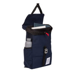 Topo Designs Y Pack with G-Hook Flap, 15 Inch Embroidery - Navy - Propped