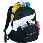 Tornado Deluxe Backpack with Side Mesh Pocket Full Color - White - Photo