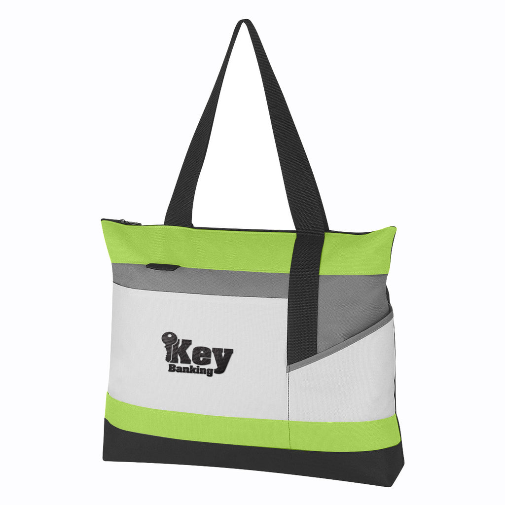 Tote Bag, Advantage Embroidery - Lime Green - Embroidery