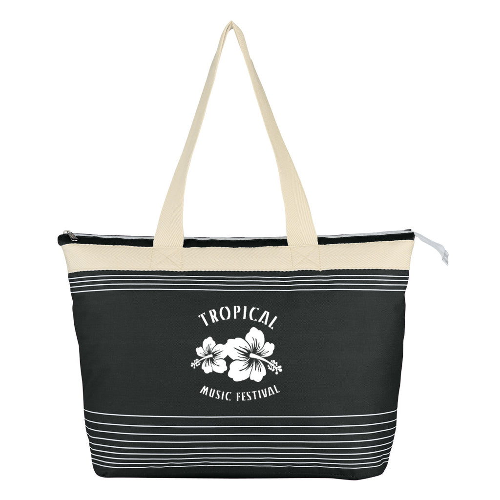 Tote Bag, Marina - Black - Silk Screen