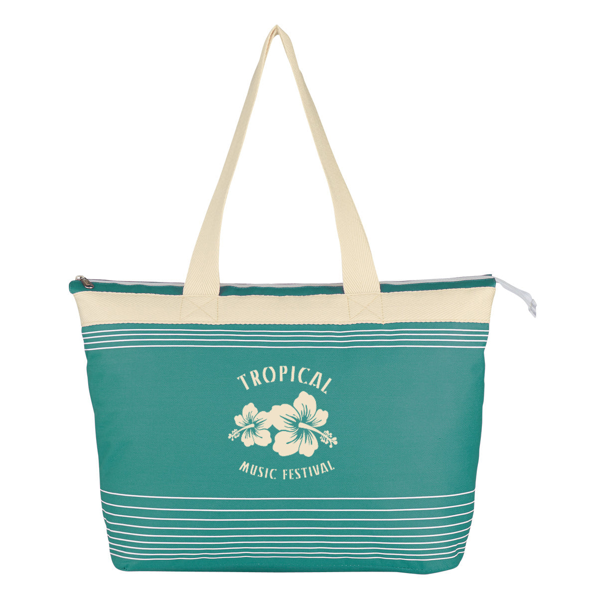 Tote Bag, Marina - Teal - Silk Screen