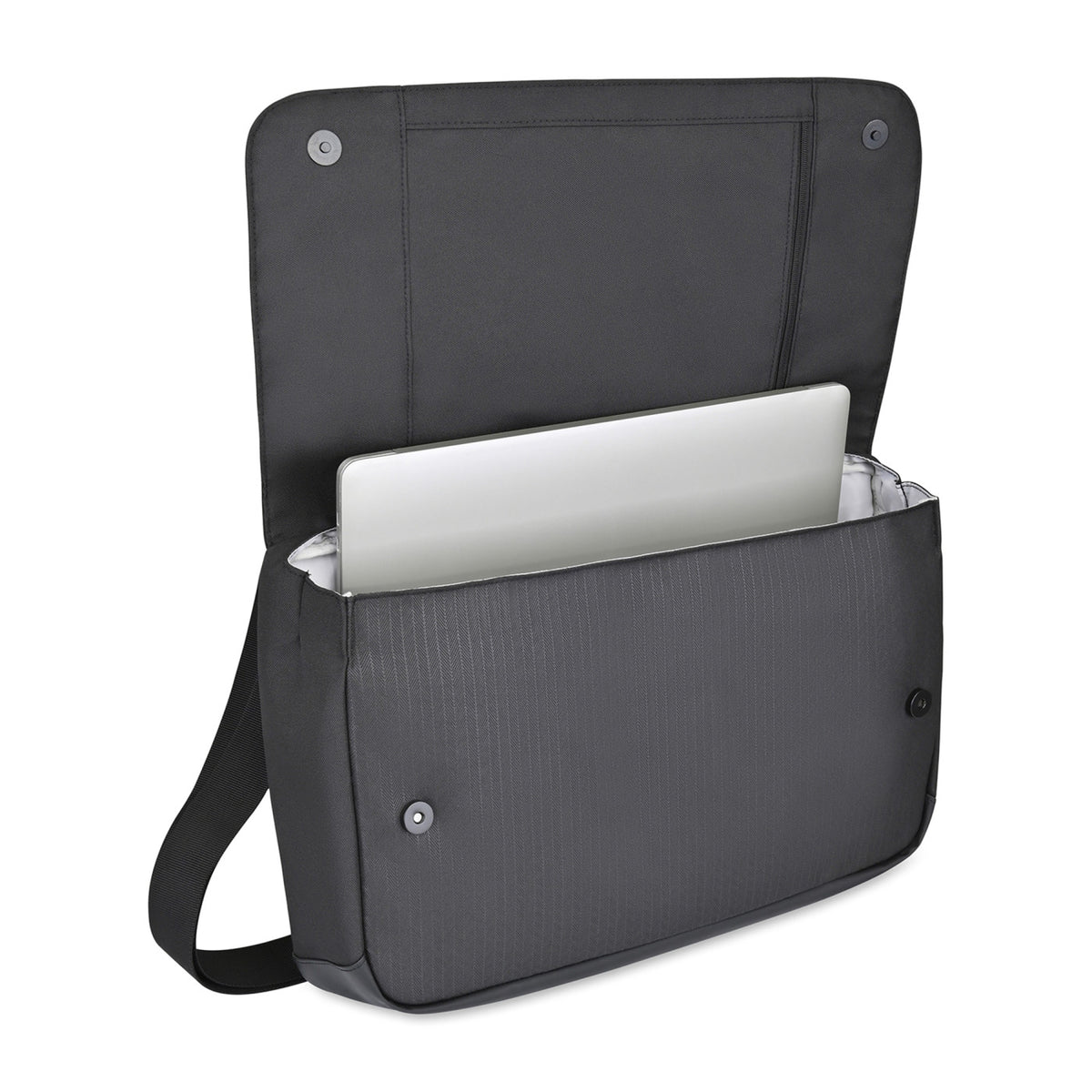 Transit Recycled Laptop Messenger Bag, 16 Inch - Black - View 3