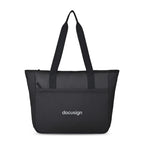 Transit Recycled Laptop Tote, 16 Inch Embroidery - Black - View 1