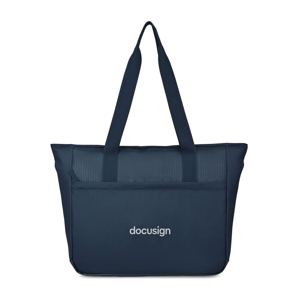 Transit Recycled Laptop Tote, 16 Inch Embroidery - Navy - View 1