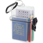 Travel Bingo Game Set with Carabiner Case - Clear - Left Angle 2