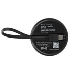Travel Wireless Charger for Phone, Earbuds and Watch, 15W - Black - Back
