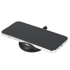 Travel Wireless Charger for Phone, Earbuds and Watch, 15W - Black - Left Angle
