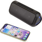 TriBoom Party Speaker with Side Lights, 6W Full Color - Black - Left Angle