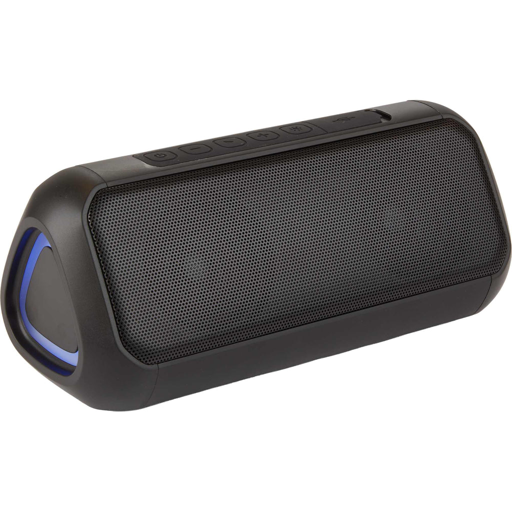TriBoom Party Speaker with Side Lights, 6W Full Color - Black - Right Angle 7