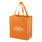 Tropic Shopper Tote Bag, Shiny Laminated Non-Woven - Silk Screen
