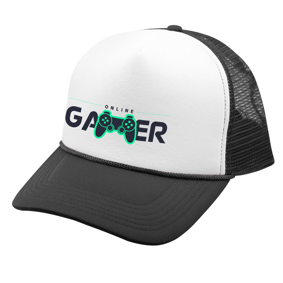 Trucker Cap, Convoy - White with Black - Colorbrite
