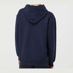 Tultex Youth Hooded Sweatshirt Full Color - Navy - On Model Back