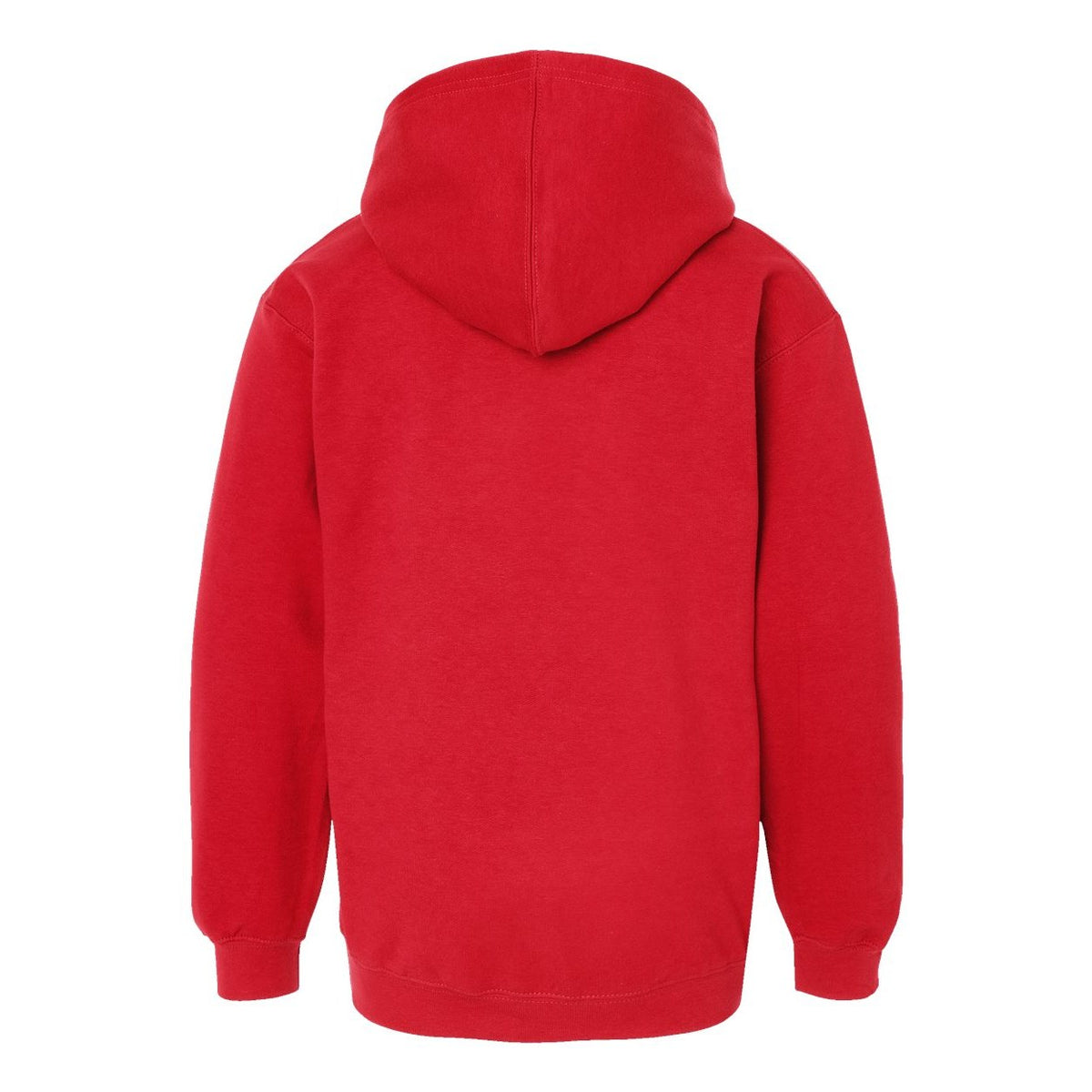 Tultex Youth Hooded Sweatshirt Full Color - Red - Back