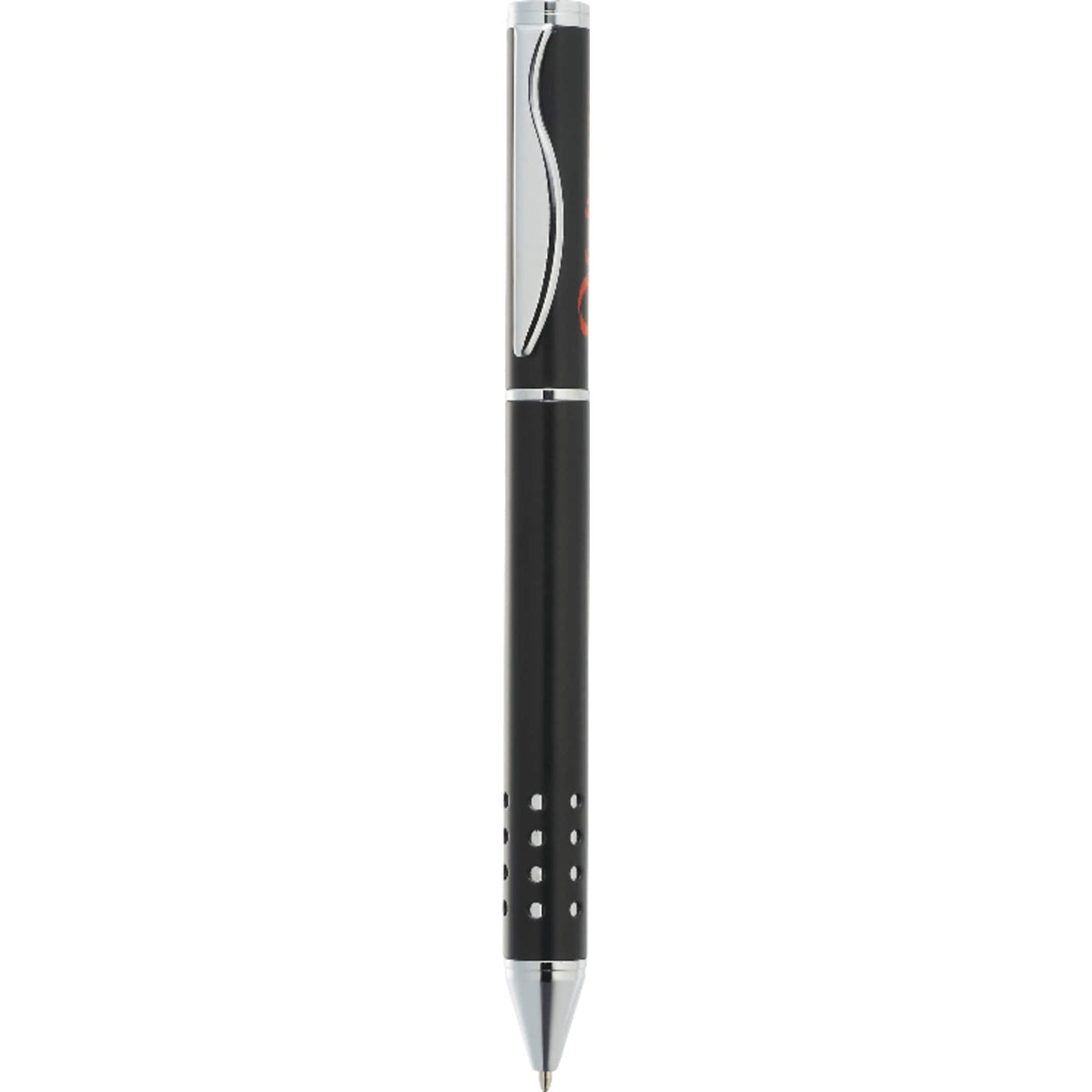 Tuscany Brass Ballpoint with Chrome Cutouts - Black - Photo