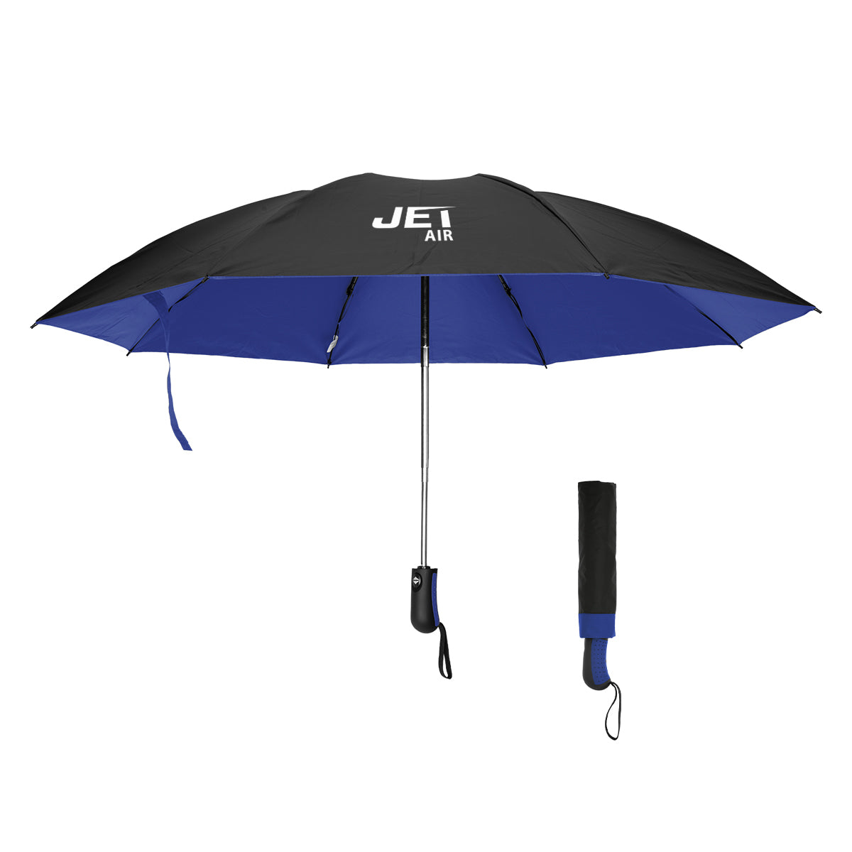 Two-Tone Inversion Umbrella with Recycled Canopy, 46 Inch Arc - Silk Screen