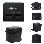 Universal Travel Adapter with Type-C, 20W - Silk Screen