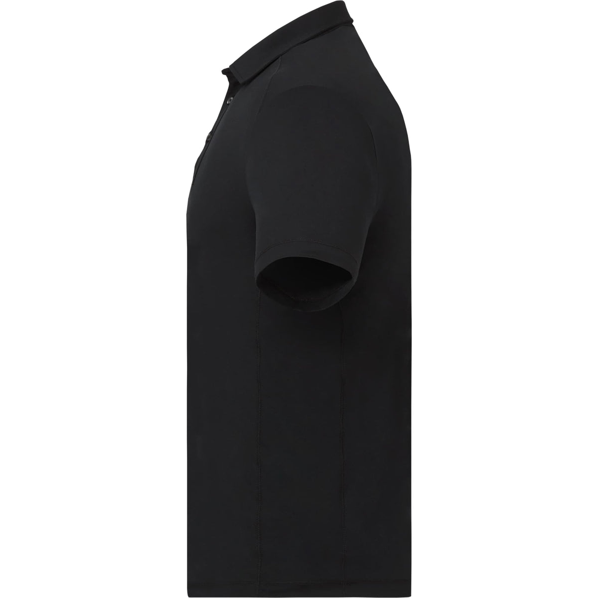 UNTUCKit Performance Knit Polo for Men Embroidery - Black - Left Side
