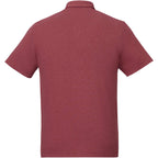 UNTUCKit Performance Knit Polo for Men Embroidery - Red - Back