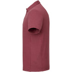 UNTUCKit Performance Knit Polo for Men Embroidery - Red - Left Side