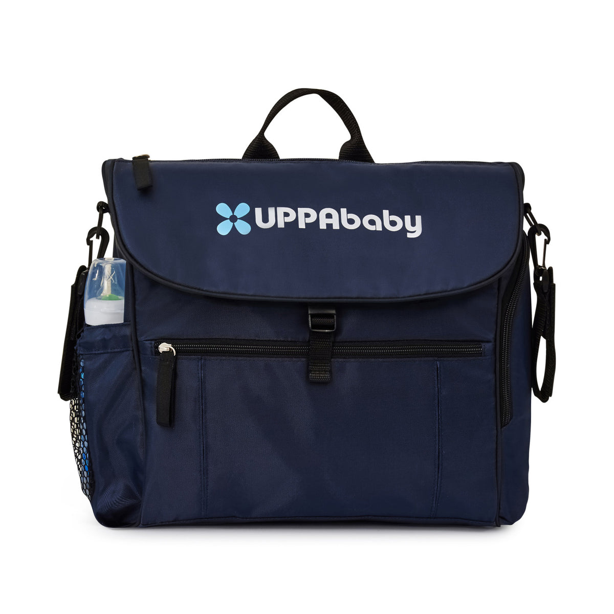 Uptown Convertible Diaper Bag with Stroller Straps Embroidery - Navy Blue - View 2