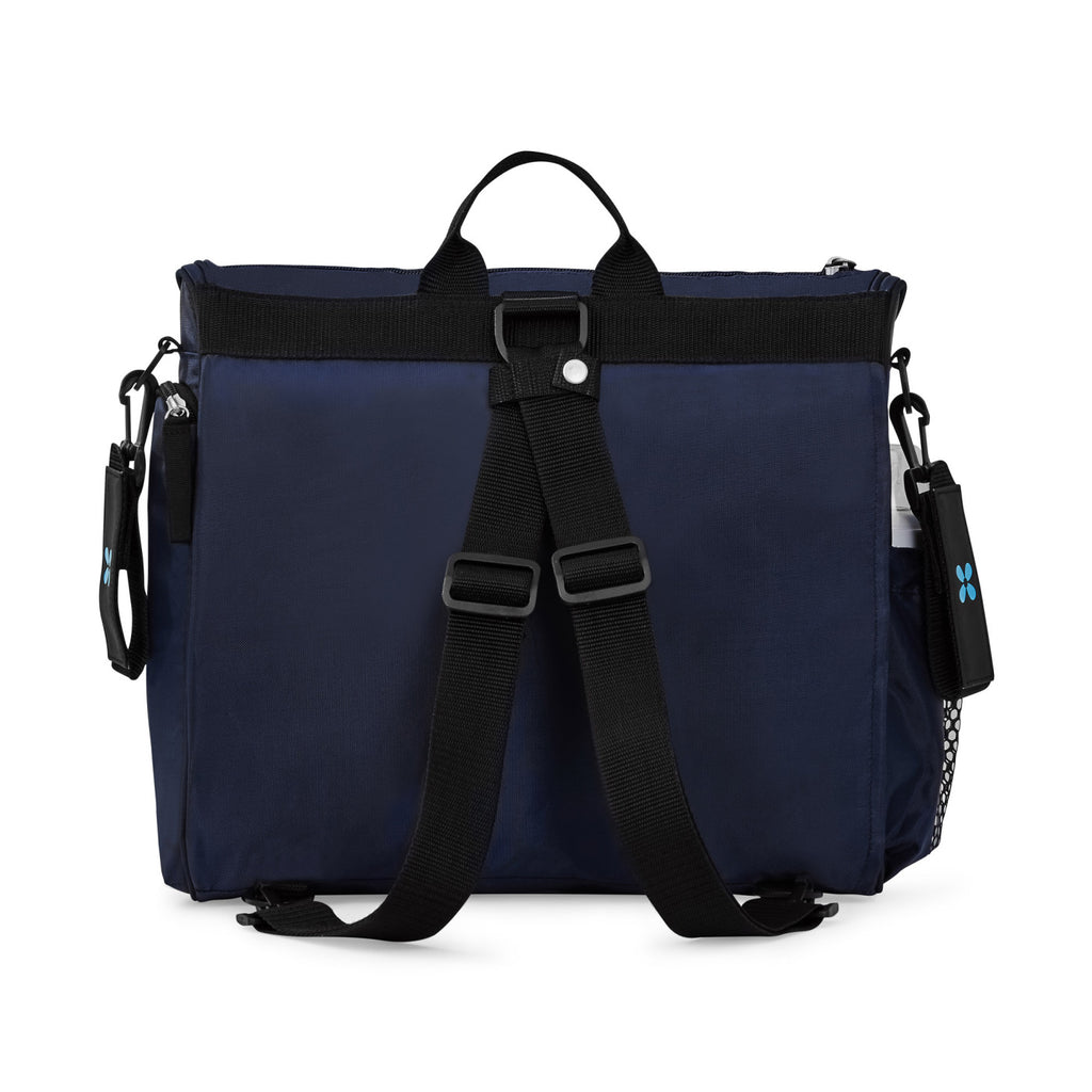 Uptown Convertible Diaper Bag with Stroller Straps Embroidery - Navy Blue - View 5