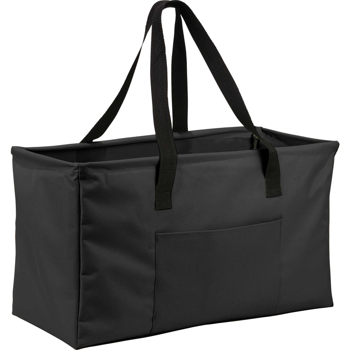 Utility Tote with Wire Rim, Large Full Color - Black - Photo 2