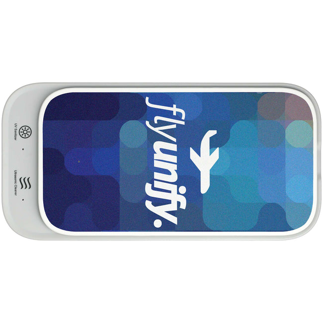 UV Sanitizer and Ultrasonic Cleaner with Wireless Charger Full Color