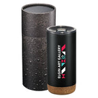Valhalla Copper Tumbler with Cylinder Gift Box, 16 oz - Black - Front