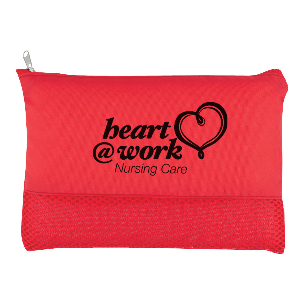 Vanity Bag in Mesh - Red - Silk Screen