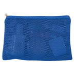 Vanity Bag in Mesh - Royal Blue - Propped_Back