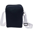 Varsity Crossbody Bag with White Trim Full Color - Navy - Back