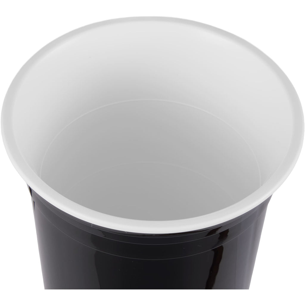 Varsity Double-Wall Party Cup, 16 oz - Black - Detail