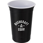 Varsity Double-Wall Party Cup, 16 oz - Black - Front