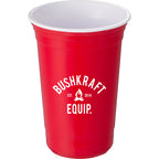 Varsity Double-Wall Party Cup, 16 oz - Red - Front